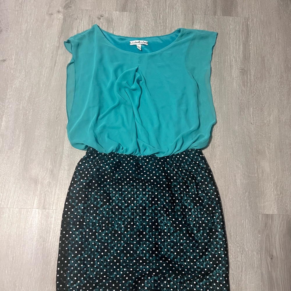 Accidentally in Love Polka Dot Dress – Size M 💚